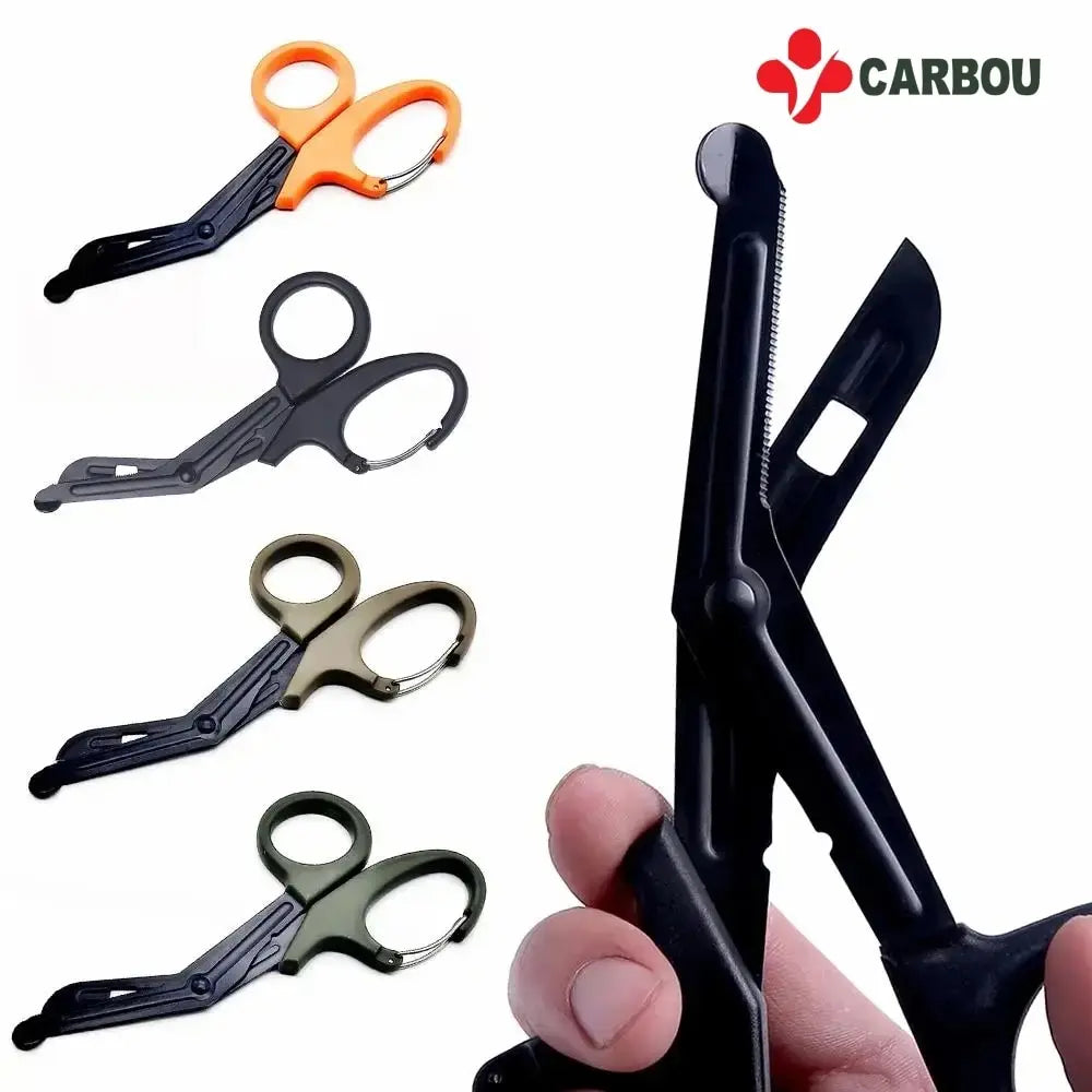 Carbou 18.5cm EMT Trauma Bandage Shears – Tactical Medical Scissors for Emergency & Outdoor Use